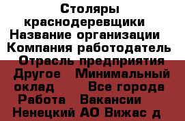 Столяры-краснодеревщики › Название организации ­ Компания-работодатель › Отрасль предприятия ­ Другое › Минимальный оклад ­ 1 - Все города Работа » Вакансии   . Ненецкий АО,Вижас д.